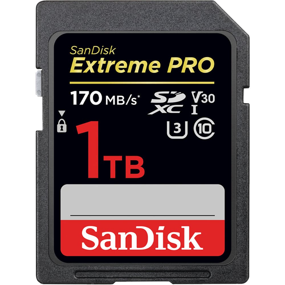 EXTREME PRO SDXC CARD 1TB - 170MBS V30 UHS-I U3
