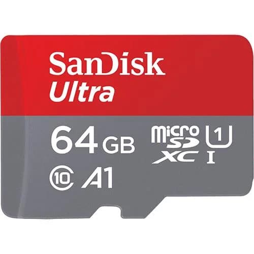 SanDisk MicroSDXC 64GB Ultra A1 + Adaptador Classe 10