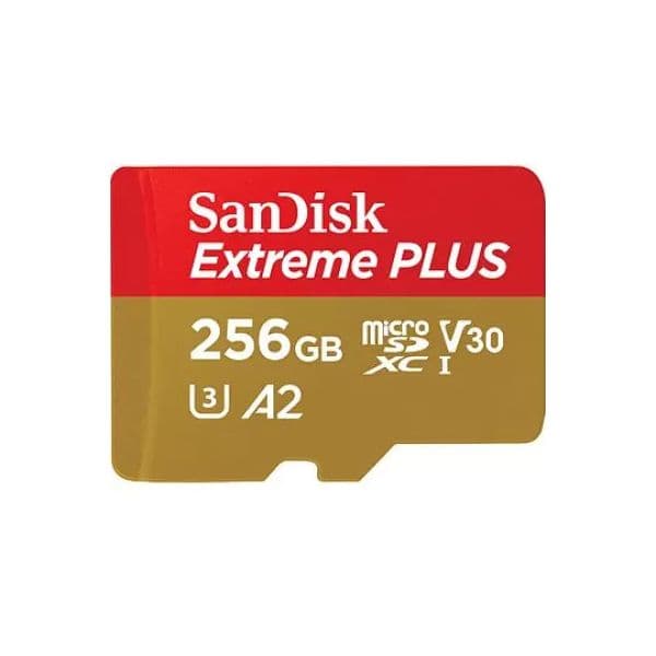 SanDisk Cartão Micro SDXC Extreme Plus 256GB Classe 10 V30 A2 U3 200 MB/s