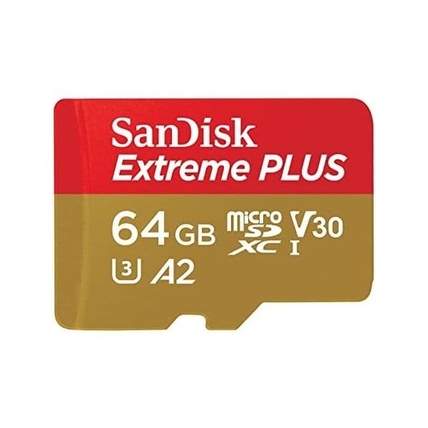 SanDisk Cartão Micro SDXC Extreme Plus 64GB Classe 10 V30 A2 U3 200 MB/s