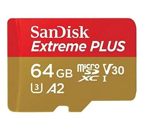 SanDisk Cartão Micro SDXC Extreme Plus 64GB Classe 10 V30 A2 U3 200 MB/s