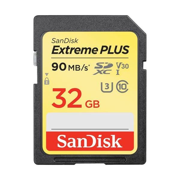 SanDisk 32GB SDHC Extreme Plus 100MB/s UHS-I C10 U3