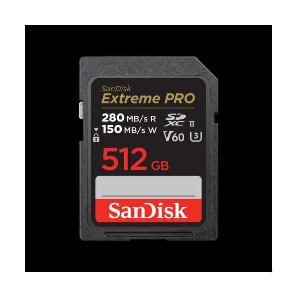 Sandisk 512GB Extreme Pro SDXC UHS-II