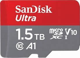 SanDisk 1.5TB Ultra microSDXC SDSQUAC-1T50-GN6MA A1 UHS-I U1 Class 10 V10 + Adaptador SD