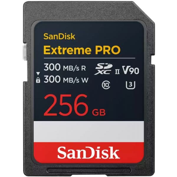 SanDisk 256GB Extreme PRO SDXC UHS-II V90 U3 Class 10 SDSDXDM-256G-GN4IN Black