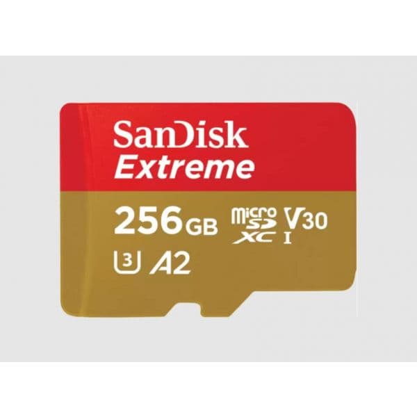 SanDisk 256GB Creator microSDXC UHS-I A2 U3 V30 com Adaptador