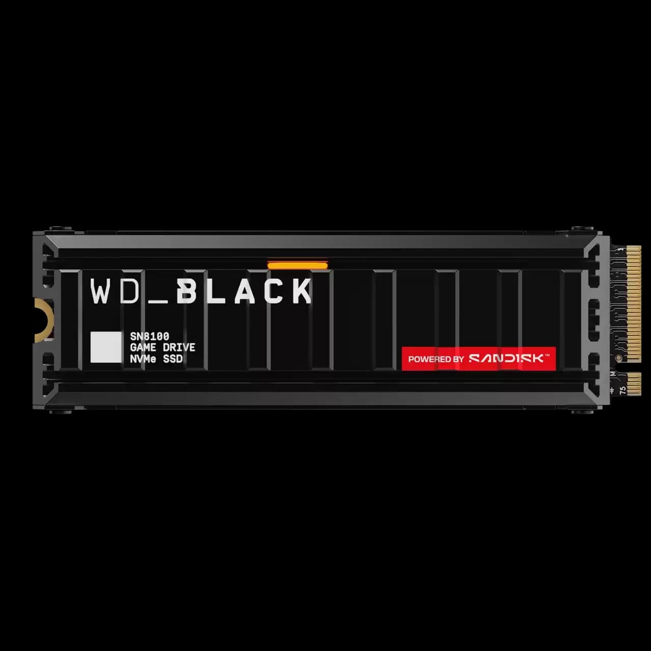 SSD Western Digital 2TB Black SN8100 M.2 2280 NVMe PCIe 5.0 com dissipador de calor