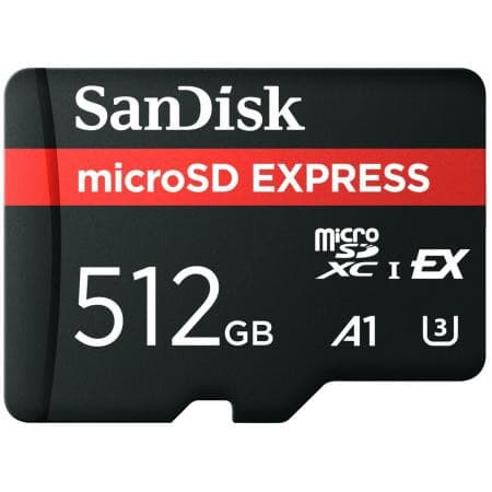 SanDisk 512GB microSD Express Gameplay SDSQXFN-512G-GN6GN para Jogos