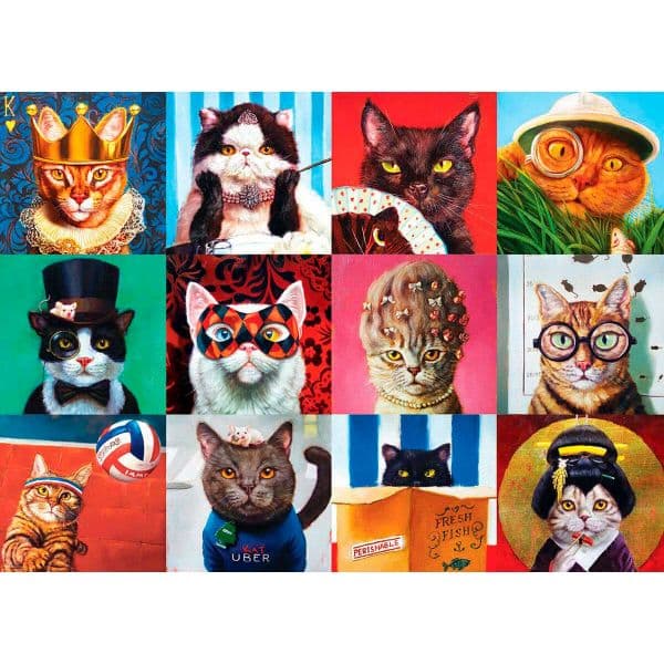 Eurographics Puzzle Gatos Engraçados 1000 Peças