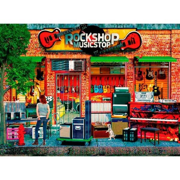 Eurographics Puzzle Loja de Rock 1000 Peças