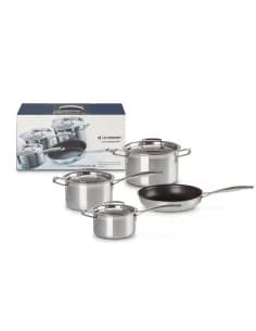 Le Creuset Conjunto de Cozinha Classic Inox 96209100001000 Aço Inoxidável 3-Ply 16cm, 18cm, 20cm, 24cm 4 Peças