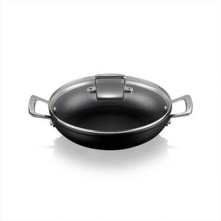 Le Creuset Panela Baixa com Tampa em Alumínio Preto 26cm