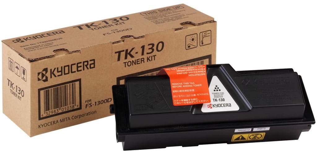 Kyocera TK130 Preto Cartucho de Toner Original – 1T02HS0EU0/1T02HS0EUC