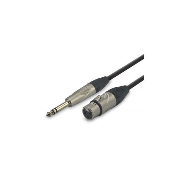 Audibax Pro Cabo XLR Hembra Para Jack Stereo 1 Metro