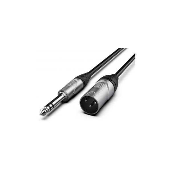 Audibax Pro Cabo XLR Macho Para Jack Balanceado 10 m Black