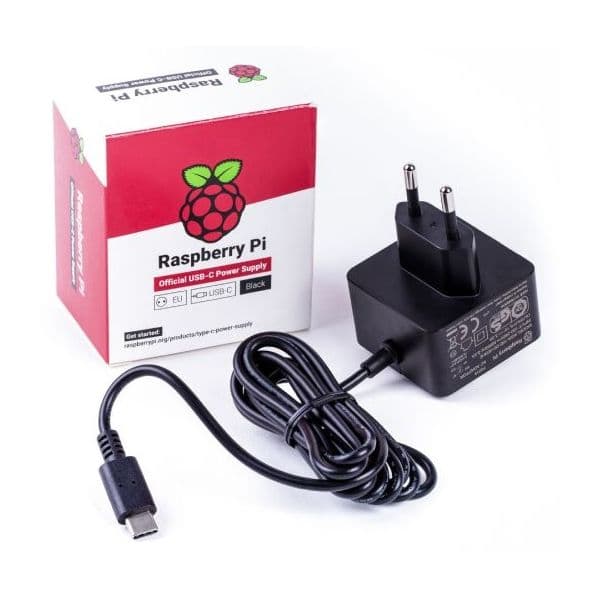 Raspberry Pi 5V 3.0A USB Type-C Black - 1873425