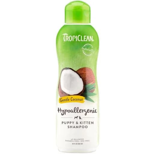 Tropiclean Shampoo Hipoalergénico De Coco para Gatinhos e Cachorros 355 ml