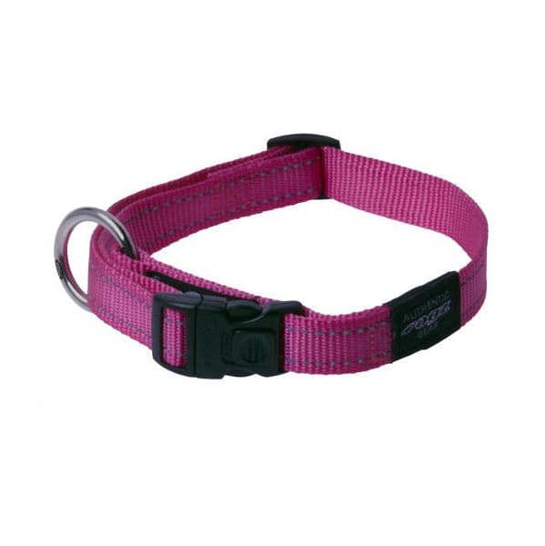 Rogz Coleira Cão Utility Reflectora L Rosa