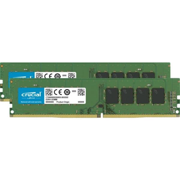 Memória RAM Crucial 32GB DDR4 3200MHz 16GBx2 - CT2K16G4DFRA32A