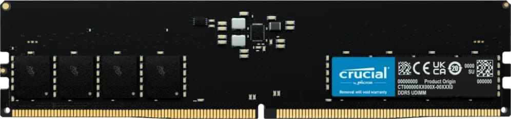 Memória RAM Crucial 32GB DDR5 4800MHz CL40 2Rx8 - CT32G48C40U5