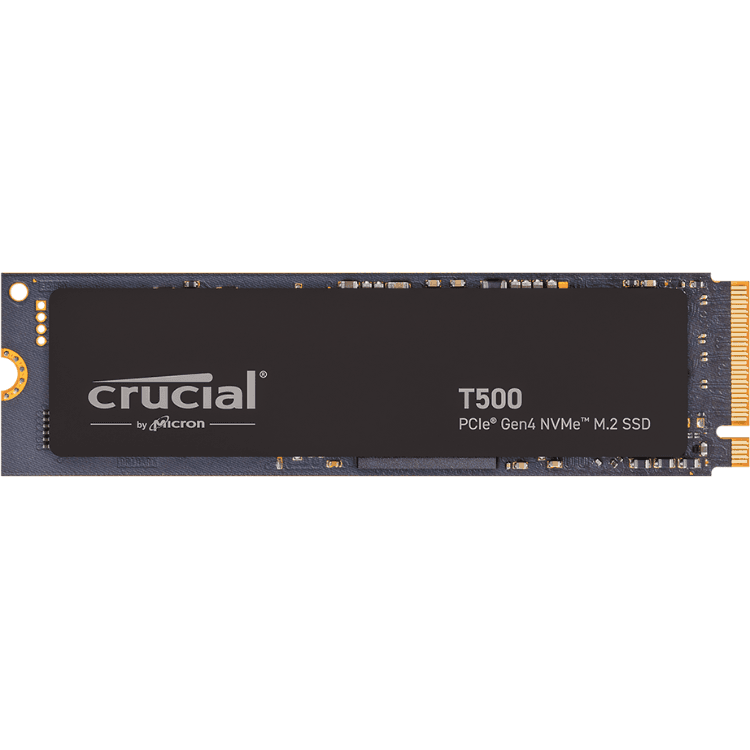 SSD Crucial Interno T500 500GB PCIe Gen4 NVMe M.2 - CT500T500SSD8