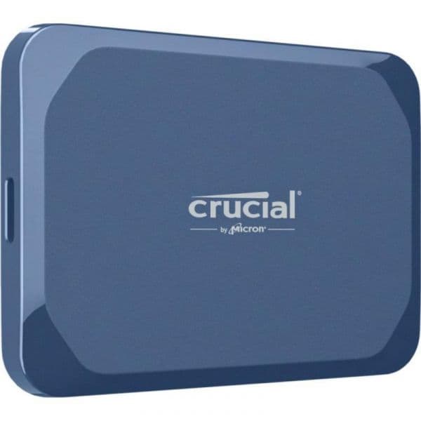 Disco Externo SSD Crucial 1TB X10 USB 3.2 Gen 2x2 Encriptado Azul Mate