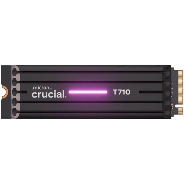 SSD Crucial 4TB T710 M.2 PCIe Gen 5.0 NVMe com Dissipador