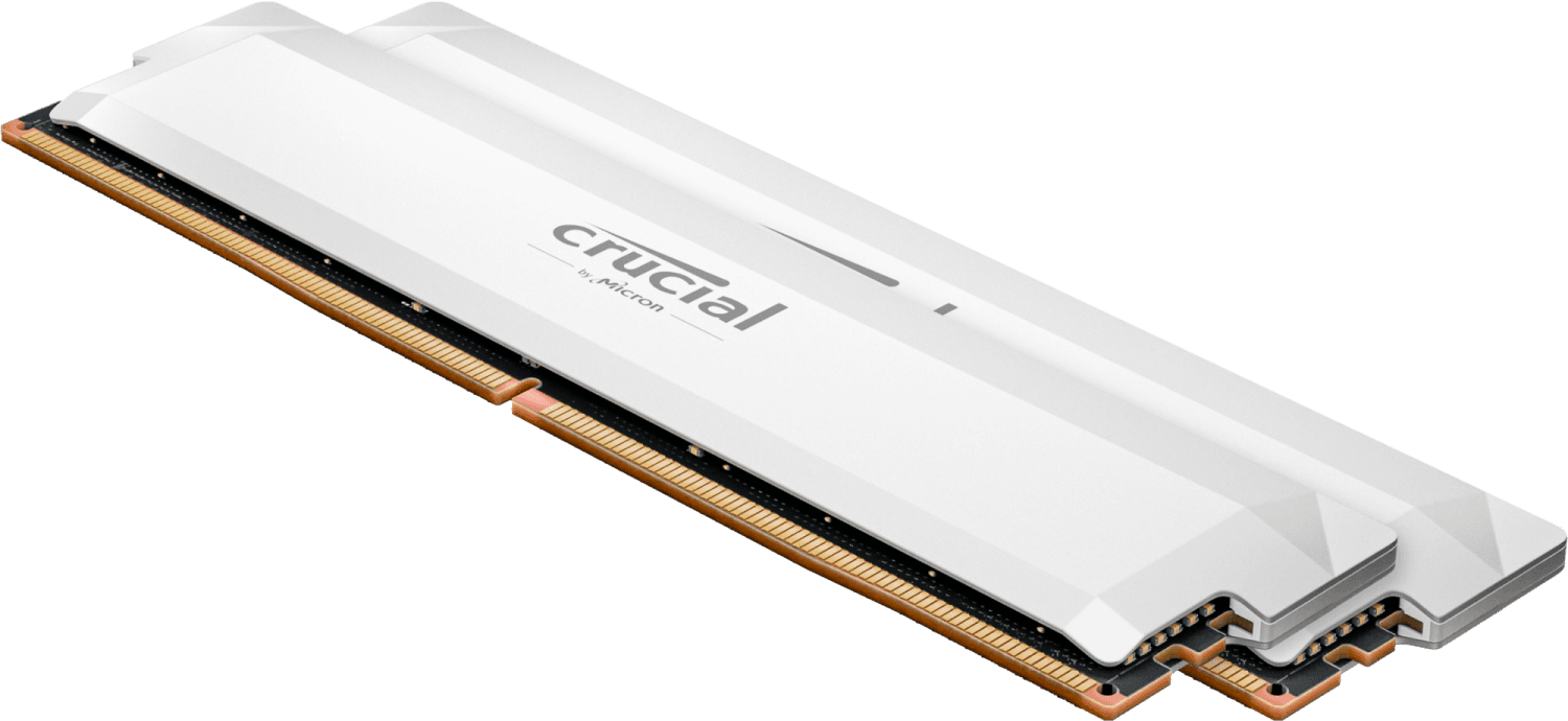 Memória RAM Crucial Pro CP2K32G64C40U5W 64GB DDR5 6400Mhz CL40 White