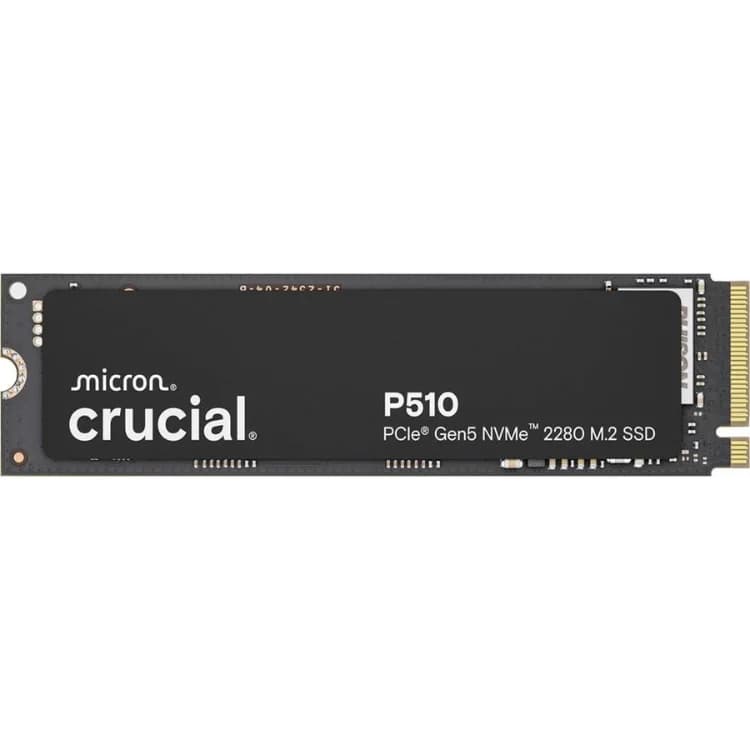 SSD Crucial P510 1TB M.2 NVMe PCIe Gen5 11000MB/s Black Gaming
