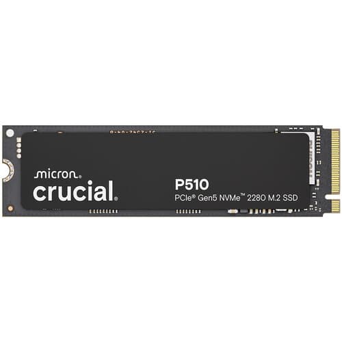 SSD Crucial P510 1TB M.2 NVMe PCIe Gen5 11000MB/s Black Gaming