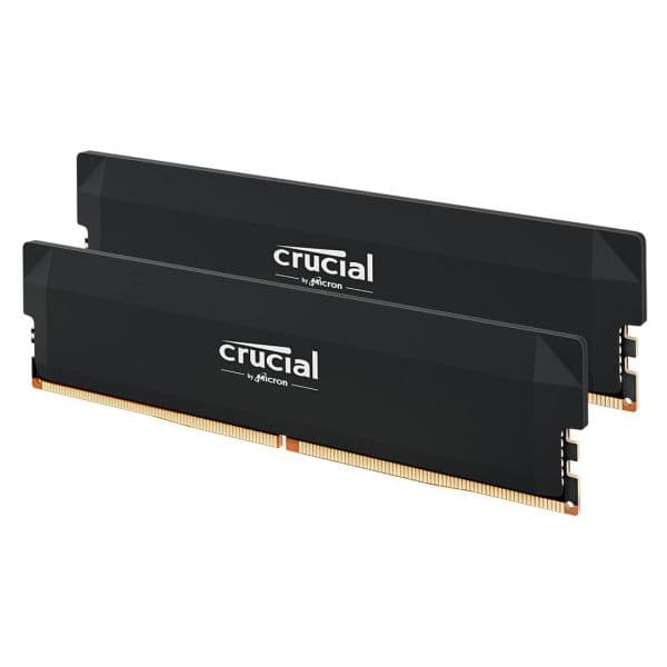 Memória RAM Crucial Pro OC 64GB DDR5 6000MHz CL40 Preto