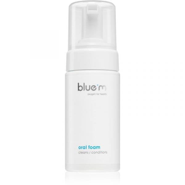 Blue M Oxygen for Health Espuma Bucal 2 em 1 para Limpeza Dos Dentes e Gengivas sem Escova e Água 100ml