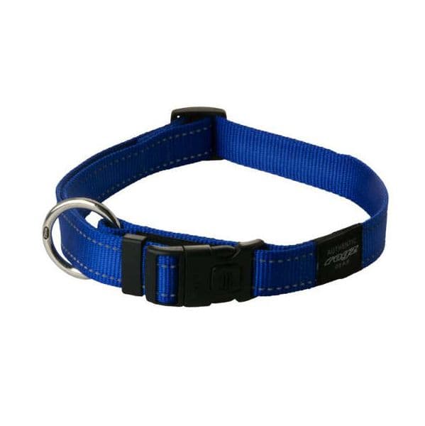 Rogz Coleira Cão Utility Reflectora M Azul