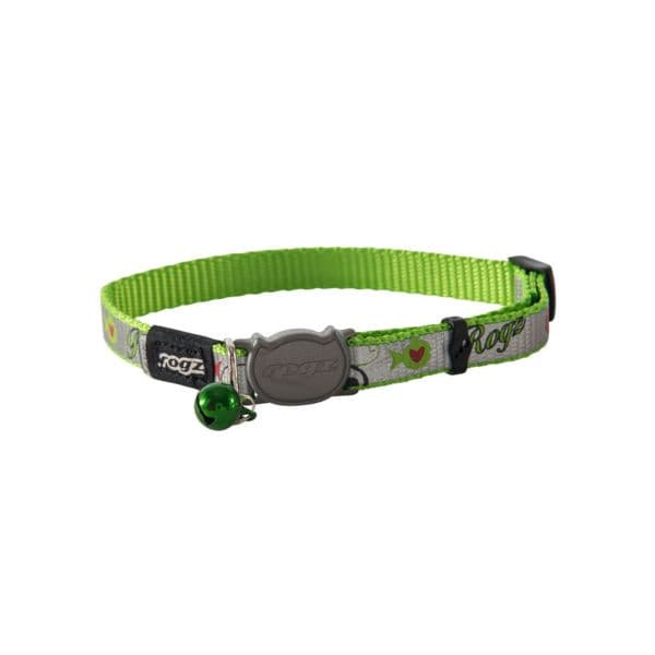 Rogz Coleira Refletocat Rcb40l Reflecto Cat Reflector Verde S