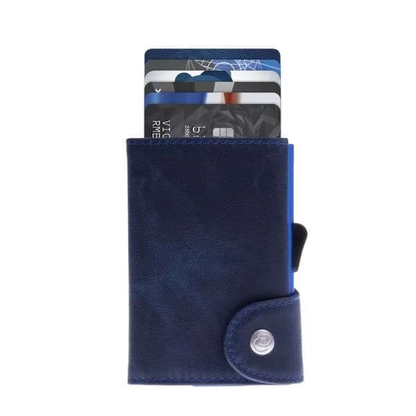 C-secure Carteira 6 Cartões e Moedas Ed. Especial Azul