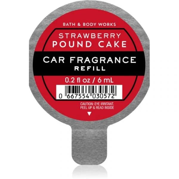 Bath & Body Works Strawberry Pound Cake Ambientador Auto Recarga 6 ml