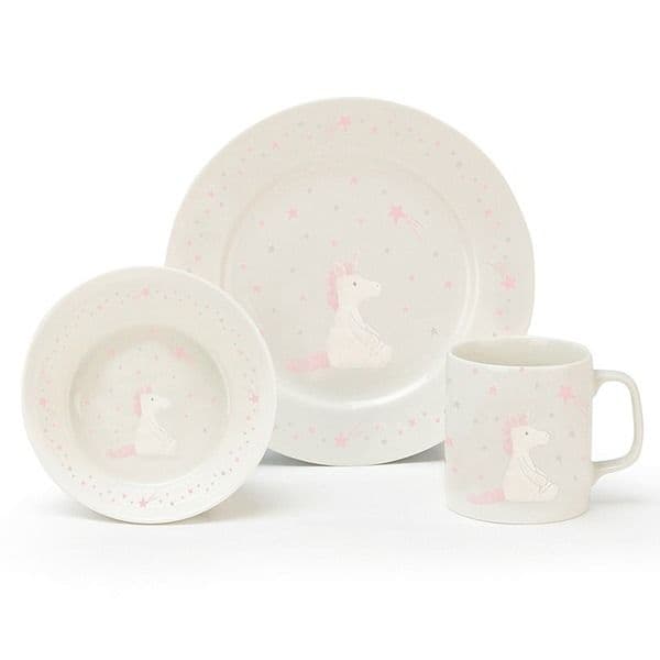 Jellycat Conjunto de Refeição 3 Peças Unicórnio - CS2BU