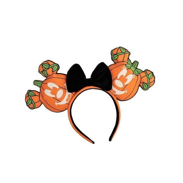 Loungefly Diadema Orelhas Mickey Abóbora Glow-in-the-Dark