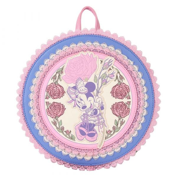 Loungefly Por Minnie Floral E Lace Mini Mochila Disney Multicolor One Size