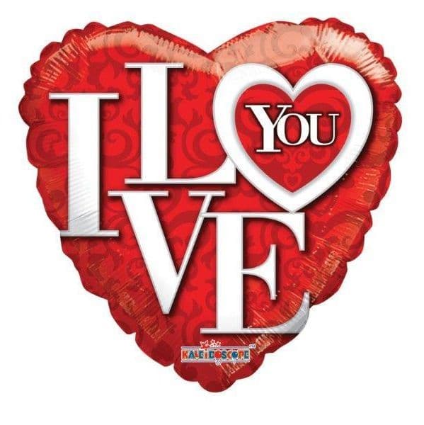 Kaleidoscope Balão Foil 36" Grande i Love You - 143619835