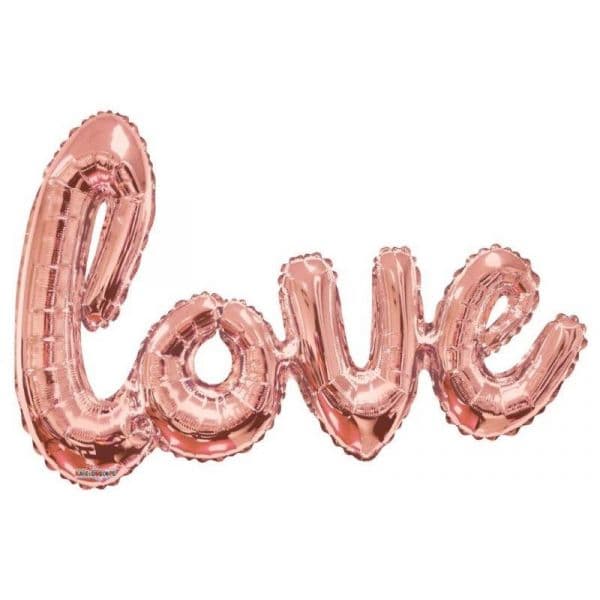 Kaleidoscope Balão Foil Giant Love Script Rose Gold - 141574036