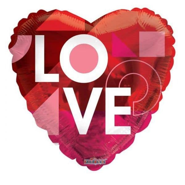 Kaleidoscope Balão Foil 17" i Love You Geométrico - 140016641