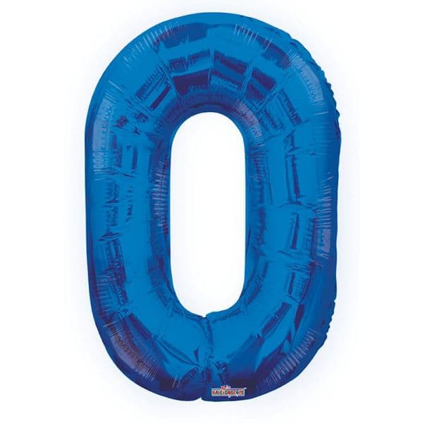 Kaleidoscope Balão Foil 34" nº 0 Azul - 140019662