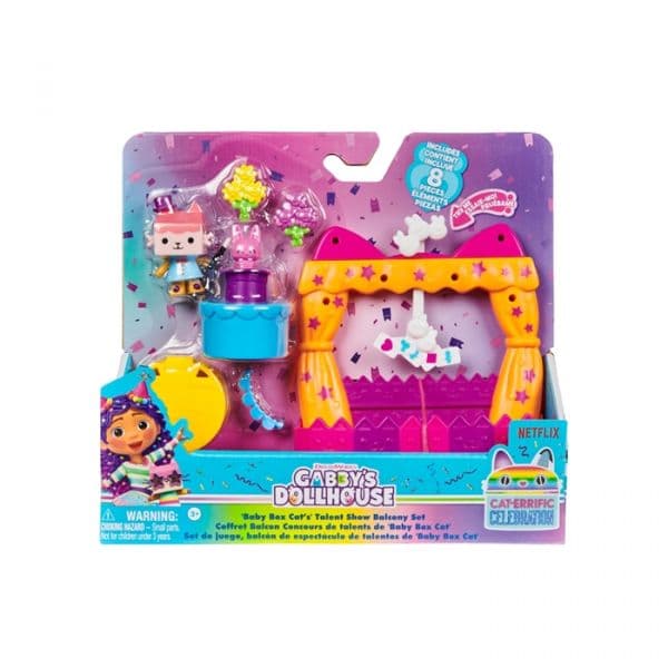 Gabby's Dollhouse Conjunto Varanda de Talentos da Baby Box