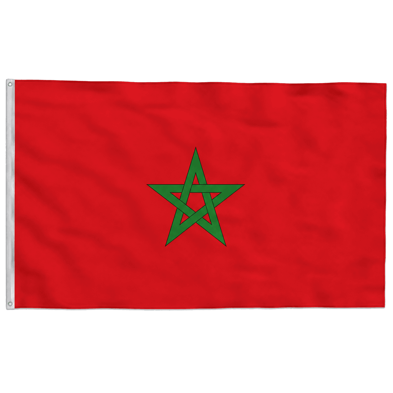 Bandeira de Marrocos Poliéster 150×90 com Ilhós