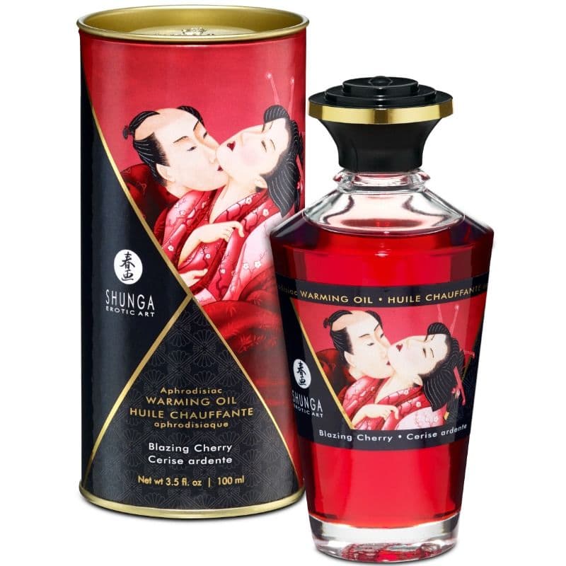 Shunga Óleo de Efeito Calor Cereja 100ml
