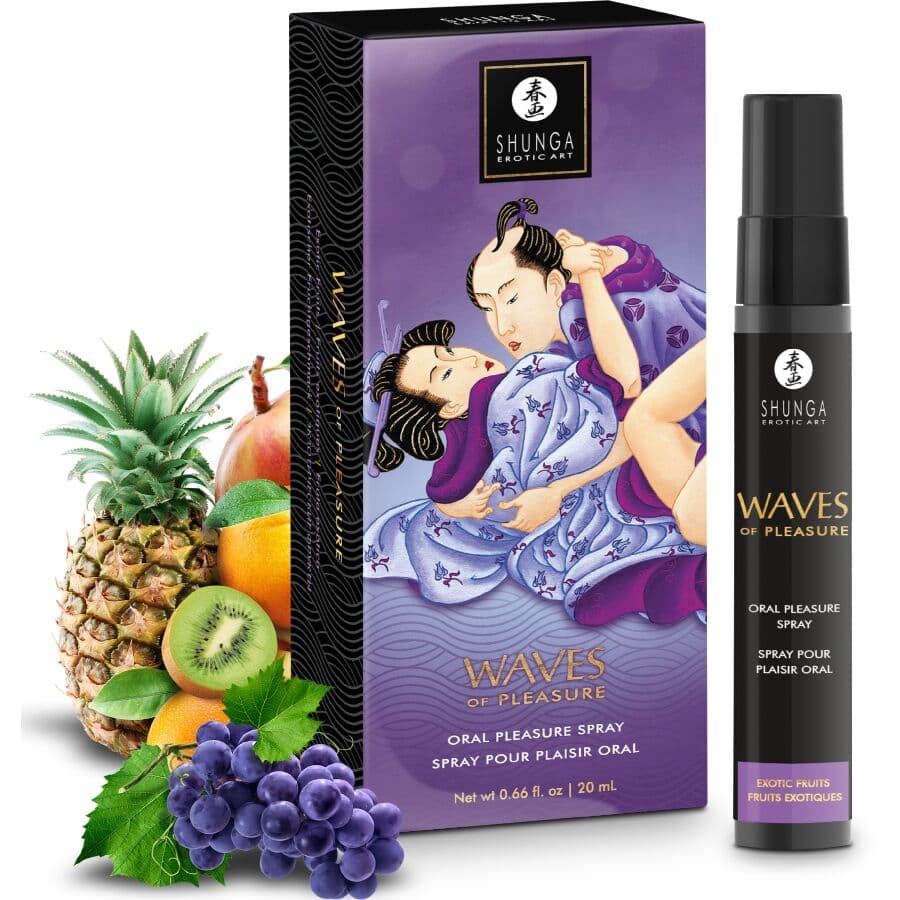 Shunga Waves Pleasure Spray Oral Frutas Exóticas 20ml