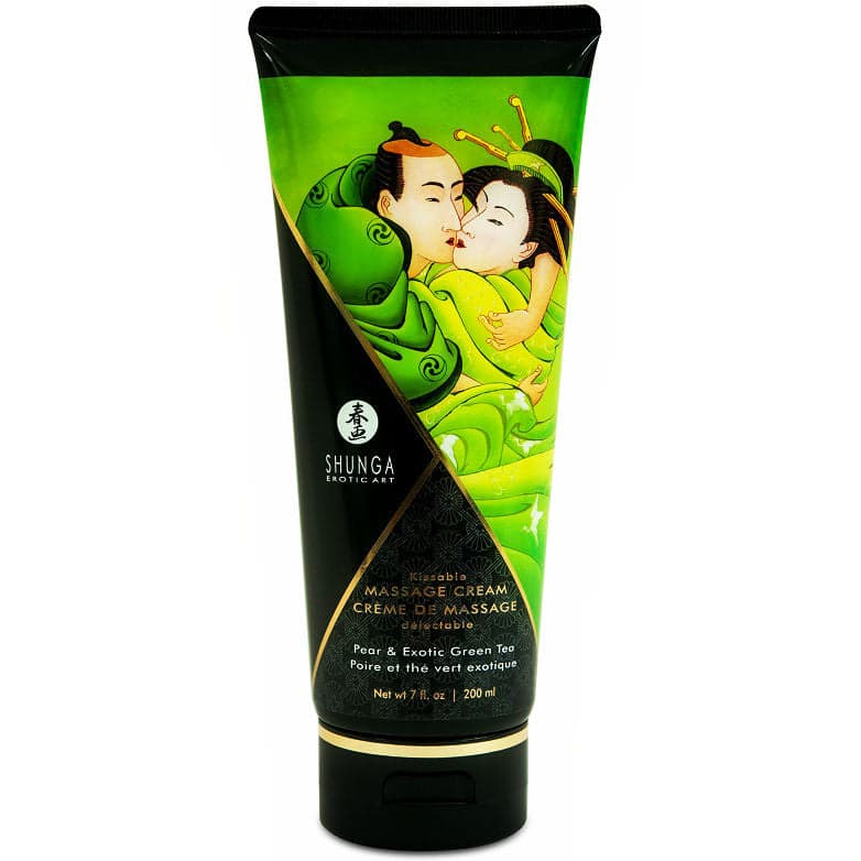 Shunga Creme Massagem Pêra e Chá Verde Exótico 200ml