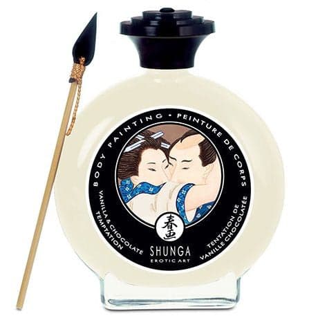 Shunga Tinta Corporal Chocolate Branco 100ml