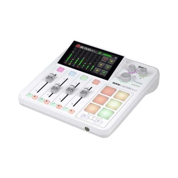 Rode Consola de Produção de Áudio Rodecaster Duo Compacta Branca